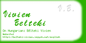 vivien belteki business card